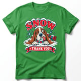 Snow Thank You Basset Hound Tee thumbnail 7