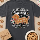Gingerbread Weiner Merry & Short T-Shirt thumbnail 1
