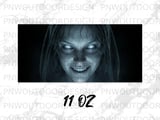 Haunted Ghost Face Mug Wrap PNG, Spooky Scary Woman Digital Design for 11oz 15oz Sublimation Mug, Horror thumbnail 11