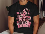 Faux Patchwork Pink Witch Energy Tee thumbnail 15