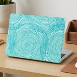 Aqua Ripple Swirl MacBook Case thumbnail 2