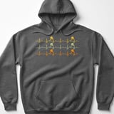 Pickleball Gildan Fleece Hoodie, Pickleball Heartbeat Paddle EKG Pulse Line Graphic, Court Pullover Sweatshirt thumbnail 4