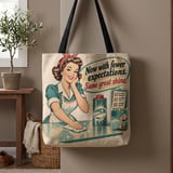 Fewer Expectations Tote Bag thumbnail 1