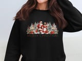 Black Santa and Mrs Claus PNG Clipart, African American Merry Christmas Graphic, Vintage Winter Holiday Sublimation Art Digital Download thumbnail 6
