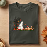 Ghost Walking Dog Autumn Tee thumbnail 4