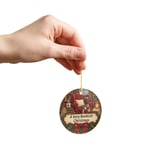 Bookish Christmas Ornament, Cozy Book Lover Holiday Decor, Reading Nook Cat Library Bookworm Tree Charm, Literary Gift for Readers thumbnail 8