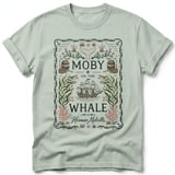 Moby Dick Embroidered Book Cover Tee thumbnail 1