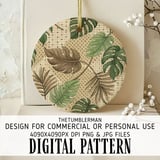 Lush Tropics Rattan Weave Digital Design Size Bundle Png thumbnail 3
