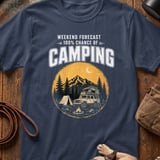 Weekend Forecast Camping T-Shirt thumbnail 6