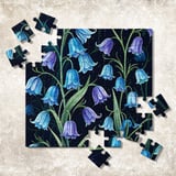 Bluebell Flower Tumbler, Digital Download, Watercolor Floral, Scrapbook Paper, Floral Junk Journal, Dark Bluebell, Tumbler Design PNG thumbnail 12