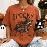 Spooky Witch Raccoon T-Shirt thumbnail 4