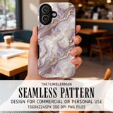 Purple Gold Marble Tumbler Design, Digital Paper, Watercolor Background, Floral Scrapbook, Junk Journal, Printable Tumbler Png, Digital thumbnail 6