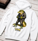 Crocodile Gamer Hoodie for Boys, Kids Gaming Hoodie, Teen Gamer Gift, Video Game Sweatshirt, Cool Gaming Clothes thumbnail 2
