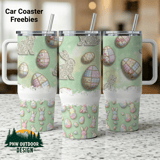 Easter Bunny, Egg 40oz Tumbler Sublimation Wrap, Seamless Distressed Tapered, Easter Digital Download, Easter Pattern Digital Paper thumbnail 1