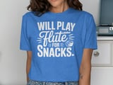 Will Play Flute For Snacks Graphic Tee thumbnail 10