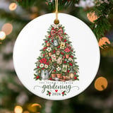 Gardener Christmas Ornament 2026, The Year I Learned Gardening Keepsake, Cottagecore Botanical Tree Decor, Plant Lover Holiday Gift thumbnail 3