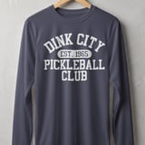 Pickleball Sport-Tek Long Sleeve Tee, Dink City Est. 1965 Pickleball Club, Sun Shield Shirt thumbnail 5