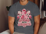 Faux Patchwork Stitched With Strength Tee thumbnail 8