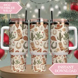 Vintage Western Desert Digital Pattern Size Bundle Png thumbnail 8