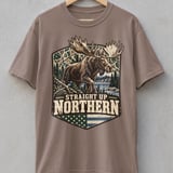 Straight Up Northern Moose Tee thumbnail 1