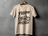 Freedom Is Riding a Bicycle | Stretch Cruiser T-Shirt thumbnail 10
