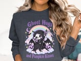 Ghost Hugs and Pumpkin Kisses Tee or Sweatshirt thumbnail 17