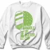 Pickleball Gildan Crewneck Sweatshirt, Paddle Up Butter, Cup, Court Warm Up thumbnail 2