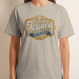 Officially Retired T-Shirt | Vintage Retirement Gift Tee, Enjoy The Journey Shirt for Men Women, Retirement Party Gift Idea thumbnail 8