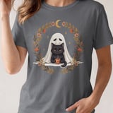 Cozy Ghost and Black Cat Tee thumbnail 6