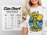 Pickleball Comfort Colors Shirt, Dill With It Funny Pickle Pun, Retro Court Player Vintage Graphic Tee thumbnail 15