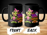 Peace Love Pumpkins Yoga Frog Mug thumbnail 12