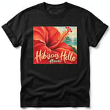 Hibiscus Hello ~ Comfort Colors Premium Tee thumbnail 1
