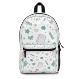 Kawaii Stationery Pattern Backpack, Aesthetic Spiral Notebook, & Accessory Pouch | Cute School Supplies for Students thumbnail 7