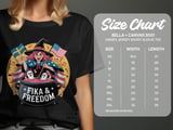 Swedish American Halloween Sweatshirt and T-shirts, Fika and Freedom, Witch with Ghosts, American Flag, Swedish Flag, Halloween Sweatshirt thumbnail 5