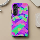 Neon Abstract Brushstrokes MagSafe® Phone Case thumbnail 7