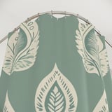 Sage Green Shower Curtain and Bath Mat, Boho Ikat Botanical Leaves Bathroom Decor, Neutral Spa Bath Set, Aesthetic Housewarming Gift thumbnail 4