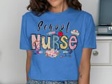 Whimsical School Nurse Graphic Tee thumbnail 10