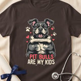 Pit Bulls Are My Kids Tee | Pit Bull Mom Shirt | Pittie Lover Gift | Dog Mom Apparel thumbnail 17