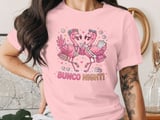 Festive Flamingo Bunco Night T-Shirt thumbnail 2