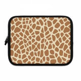 Giraffe Print Laptop Sleeve, Aesthetic Animal Spots Padded Computer Case, Cute Safari Accessory Pouch for Her thumbnail 2