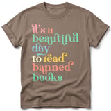 Beautiful Day To Read Banned Books Tee thumbnail 6