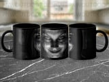 Horror Mug Wrap Digital Design, Scary Creepy Face Sublimation PNG, Halloween Spooky Goth Coffee Cup Gift, Dark Aesthetic Digital Download thumbnail 7