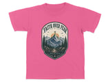 Faith Over Fear Christian Youth T-Shirt | Rustic Mountain Cross Graphic Tee | Inspirational Walk By Faith Religious Top | Spiritual Nature Gift thumbnail 5