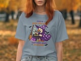 Witch Goose T-Shirt, Stir the Pot, Halloween Shirt, Funny Goose Tee, Spooky Season Apparel, Cute Witchy Design thumbnail 3