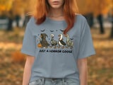 Halloween Goose T-Shirt, Horror Costume Geese, Funny Spooky Season Tee, Halloween Party Apparel, Animal Lover Shirt thumbnail 1