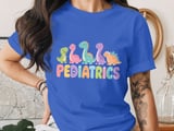 Pediatrics Dinosaurs Nurse T-Shirt: Cute Peds Crew Appreciation Tee thumbnail 3