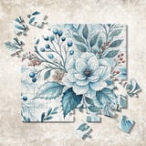 Watercolor Floral Tumbler Digital Paper, Flowers Backgrounds, Junk Journal Pages, Printable PNG, Scrapbooking Paper thumbnail 12