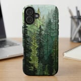 Stained Glass Pine Forest MagSafe® Phone Case thumbnail 6