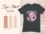 Saxolotl Axolotl Saxophone Graphic T-Shirt thumbnail 14