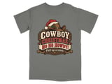 Cowboy Christmas Ho Ho Howdy Tee thumbnail 1